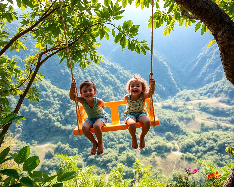 Are kids allowed in Bali swing?