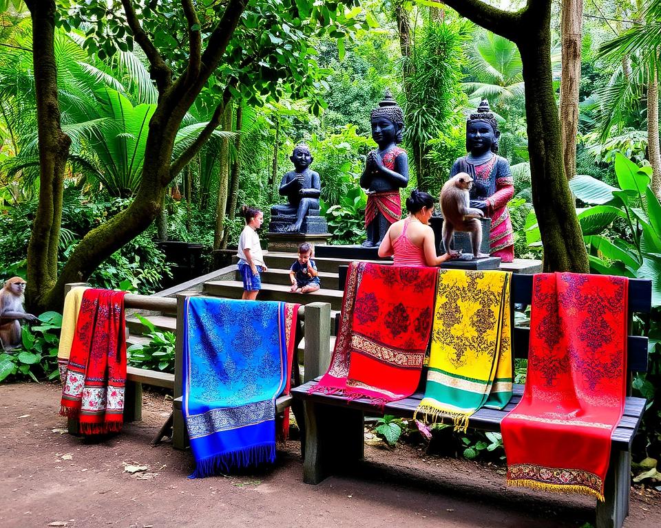 Are sarongs required for visiting Ubud Monkey Forest?