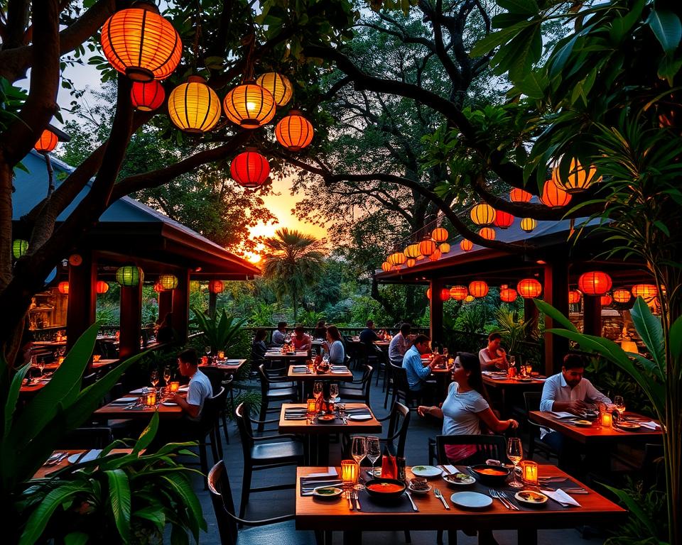 Are there any Indian restaurants in Ubud with outdoor seating?