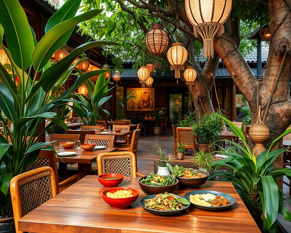 Are there any Indonesian restaurants in Ubud with vegetarian options?