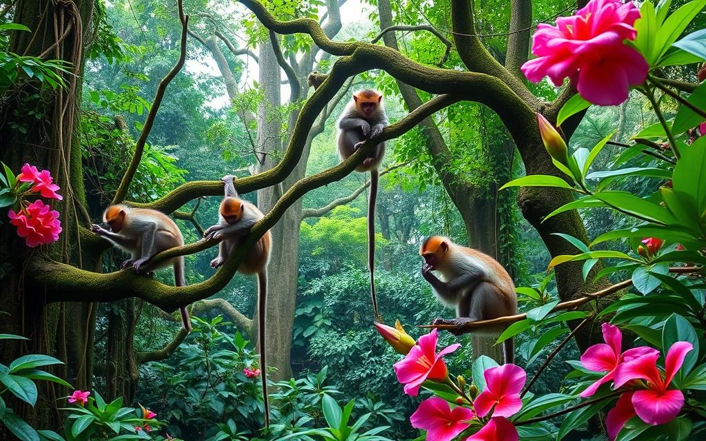 Balinese Monkey Habitat