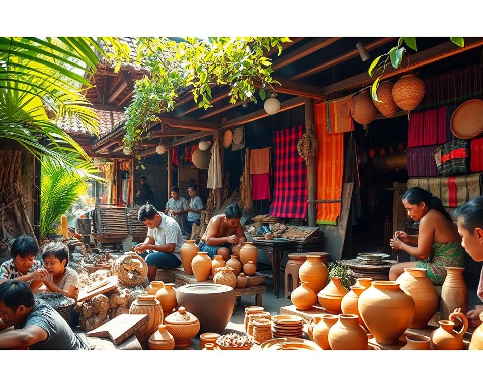 Balinese artisans at work