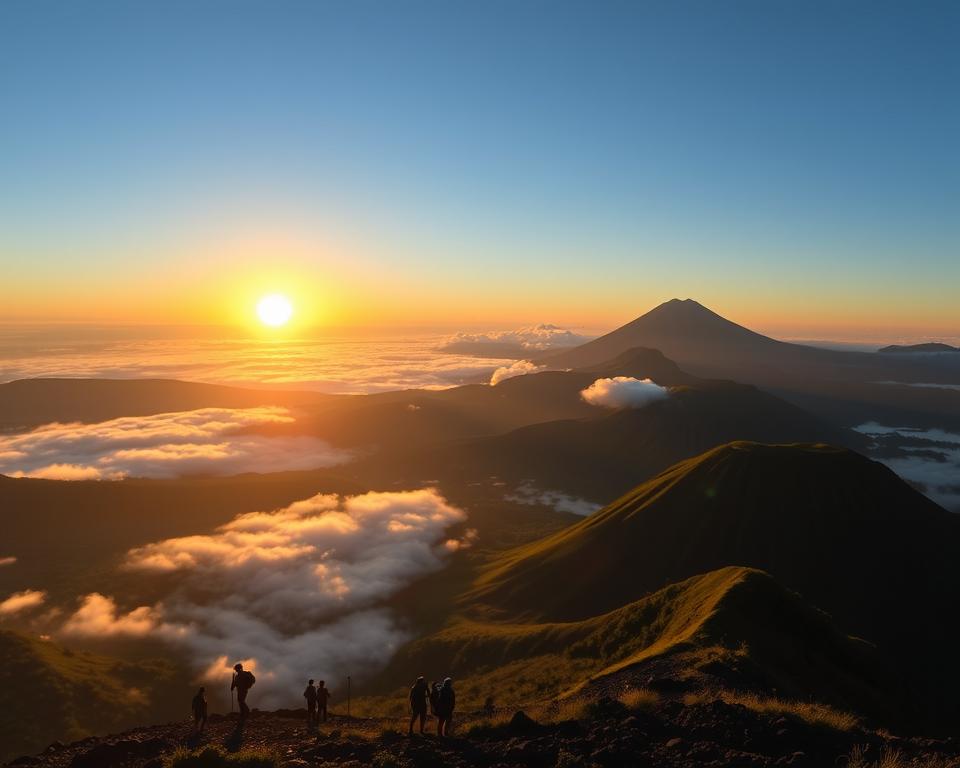 Bali's climate and trekking at Mount Batur