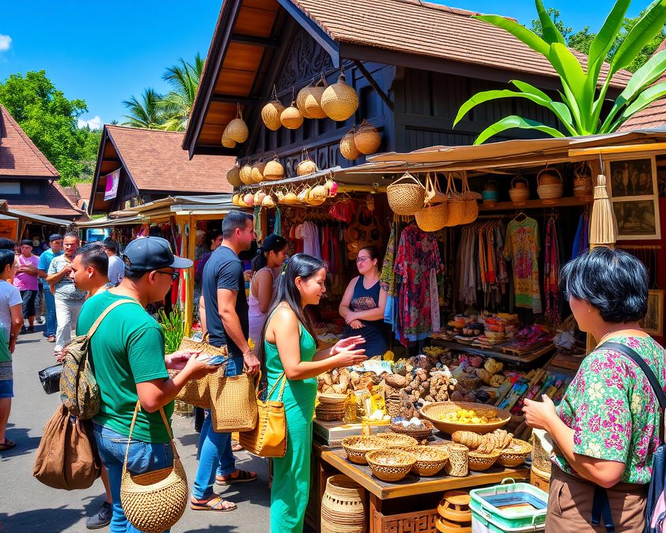 Bargaining at Ubud Art Market