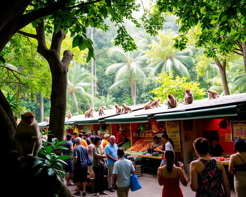 Can you buy food inside Ubud Monkey Forest?