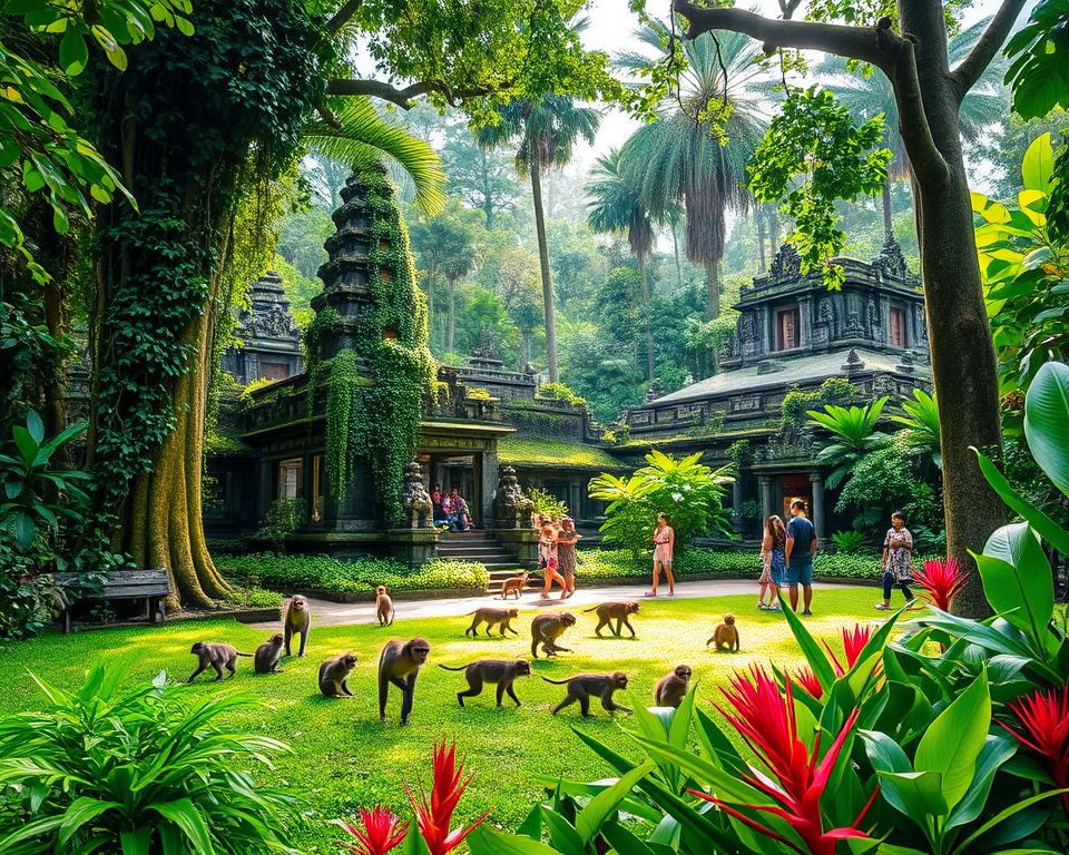 Can you feed the monkeys at Ubud Monkey Forest?