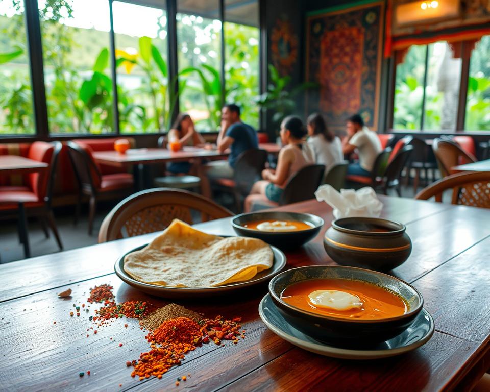 Do Indian restaurants in Ubud serve South Indian food?