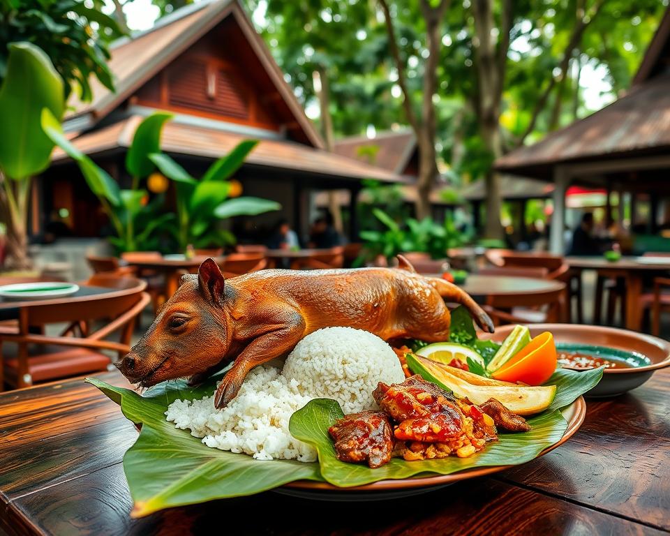 Do Indonesian restaurants in Ubud serve Babi Guling?