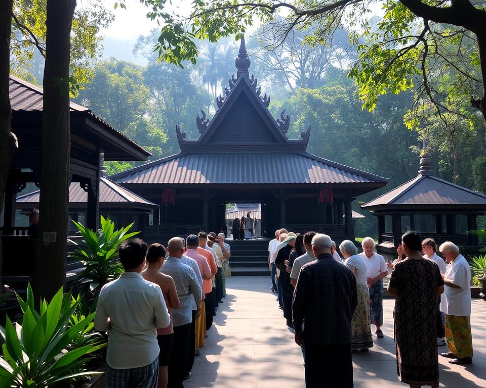 Gunung Lebah Temple visitor etiquette