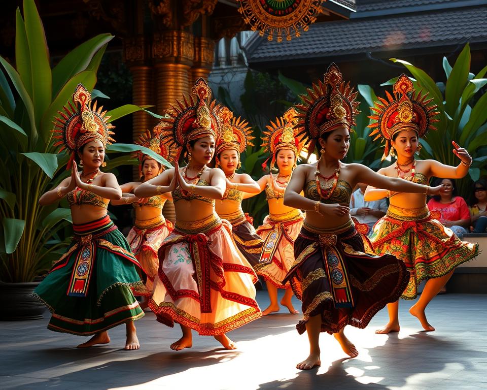 How long is the Ubud Palace dance show?