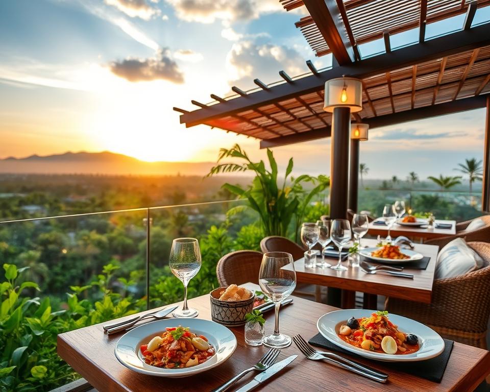 How much should I expect to spend at Cantina Rooftop Bali for Italian dishes?