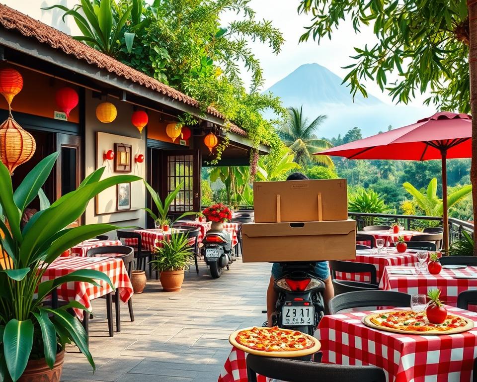 Italian restaurants Ubud delivery practices