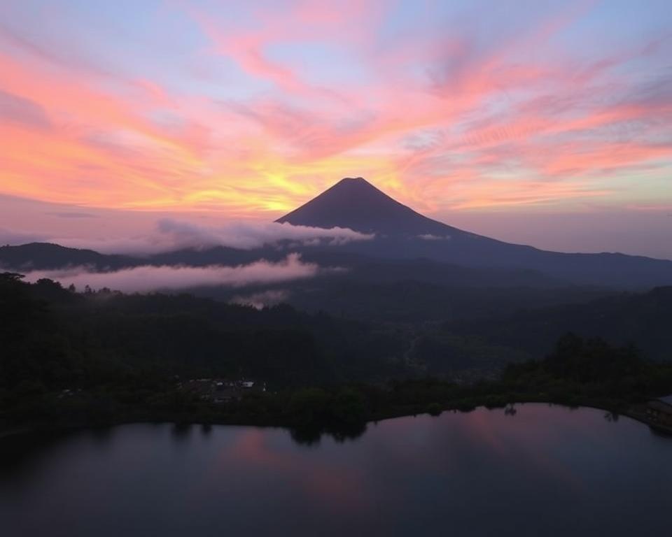 Mount Batur, active volcano Bali