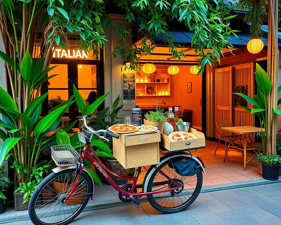 Restaurant-specific delivery services for Italian food in Ubud