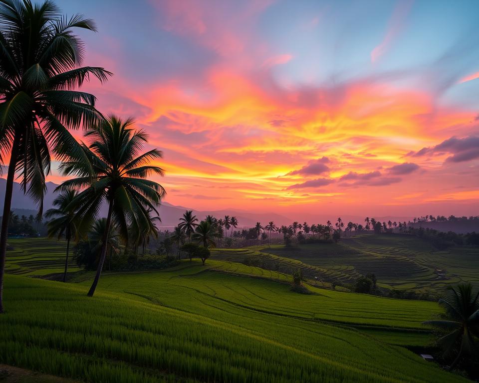 Tegalalang Rice Terrace Sunset