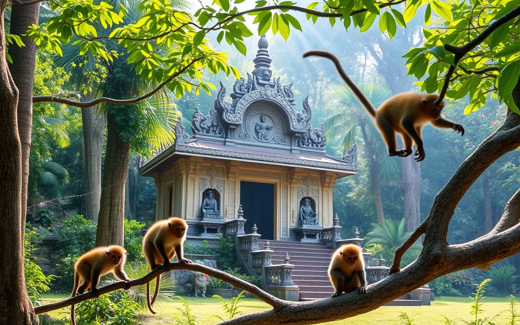 Temples within the Sacred Monkey Forest Sanctuary