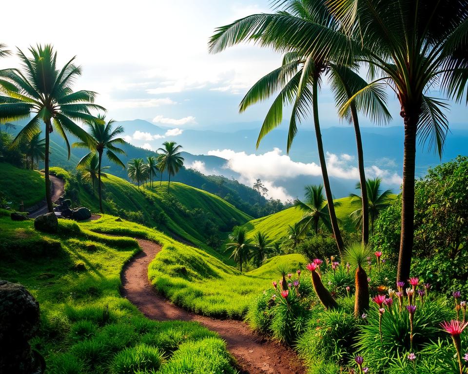 Tropical landscapes of Campuhan Ridge Walk