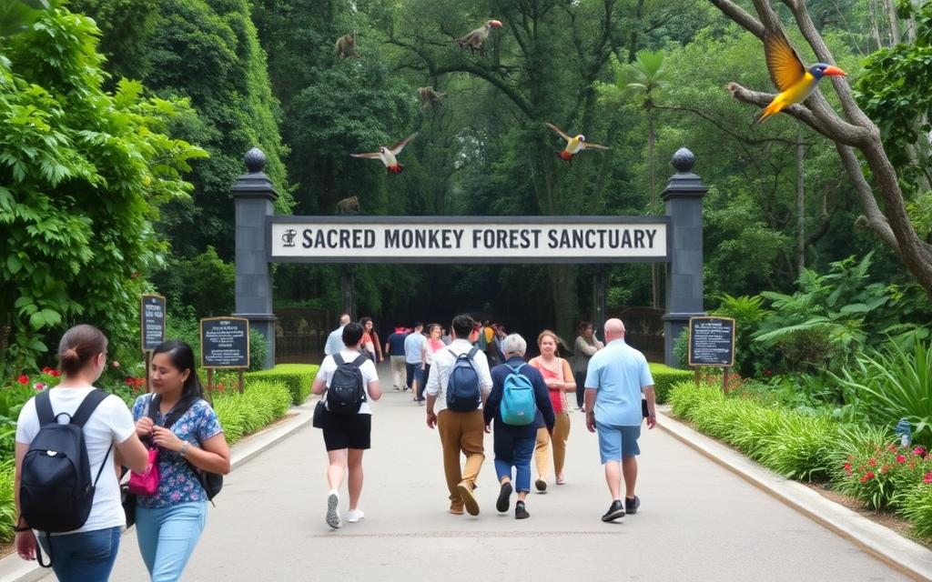 Ubud access to the sanctuary