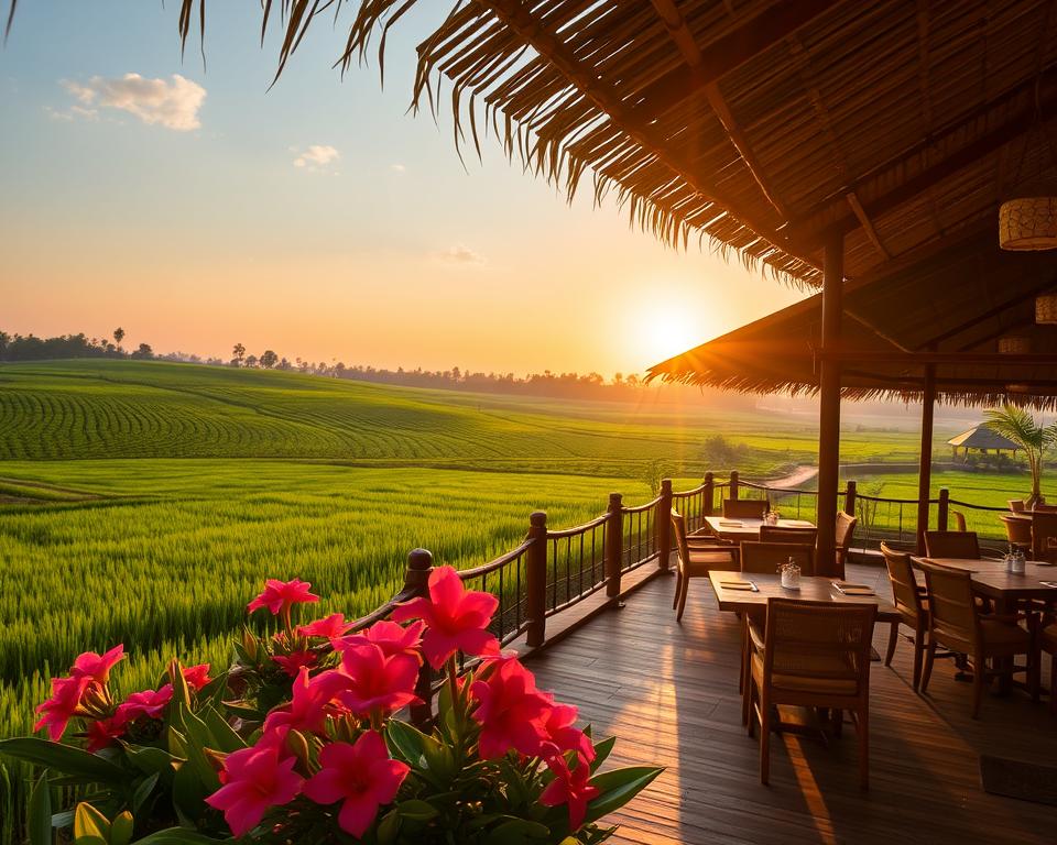 Ubud restaurants rice paddy views