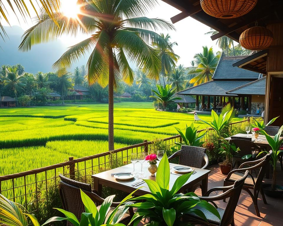 Ubud restaurants rice paddy views