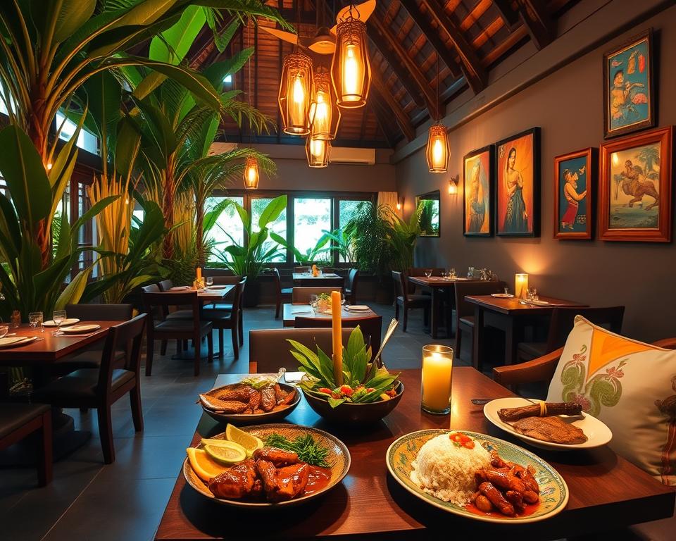 Ubud restaurants showcasing authentic Indonesian food