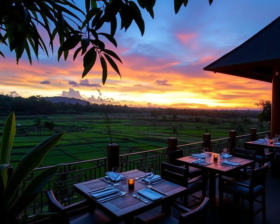 Ubud sunset view restaurants