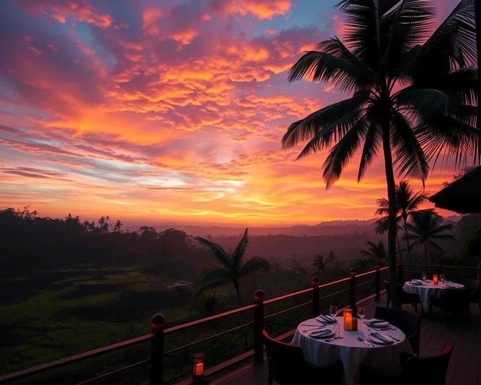 Ubud sunset views