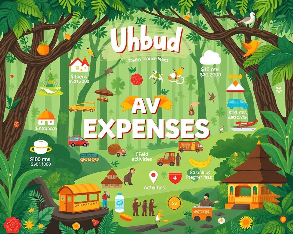 Ubud travel expenses overview