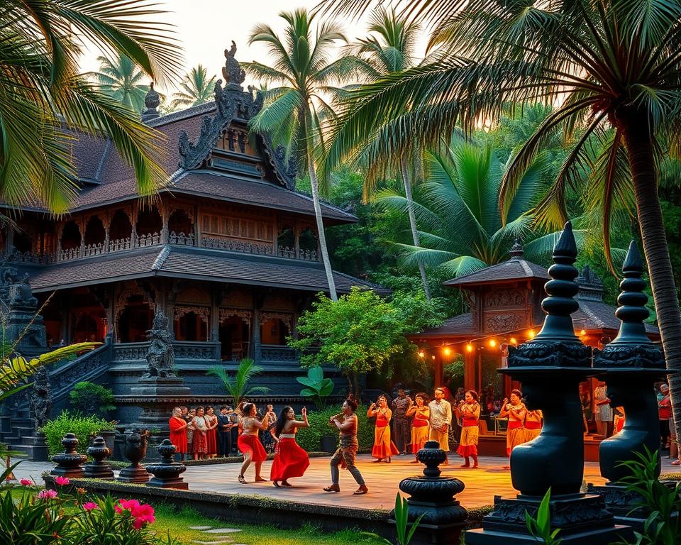 What is Ubud Palace famous for?