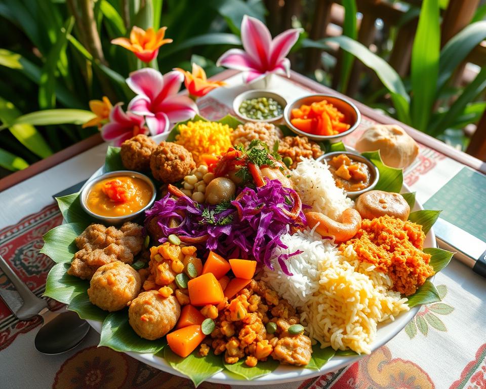 What is the best place to experience nasi campur in Ubud?