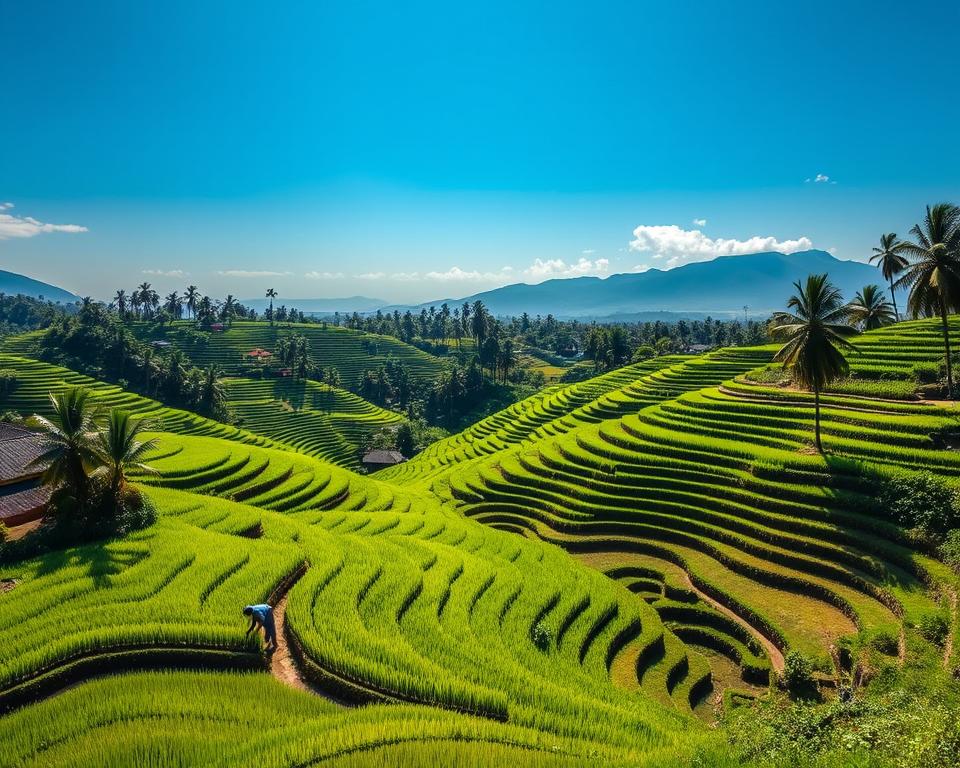 What is the famous rice terrace in Ubud?