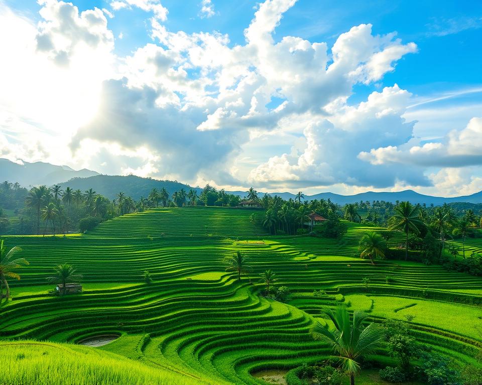 What is the history of Tegalalang rice terrace?