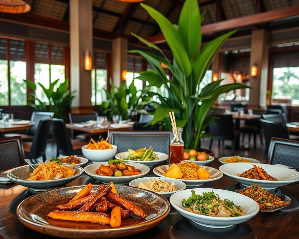 What restaurants in Ubud are known for their Indonesian Degustation menus?