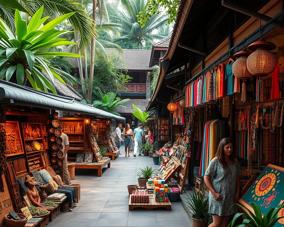 What should you avoid when bargaining at Ubud Art Market?