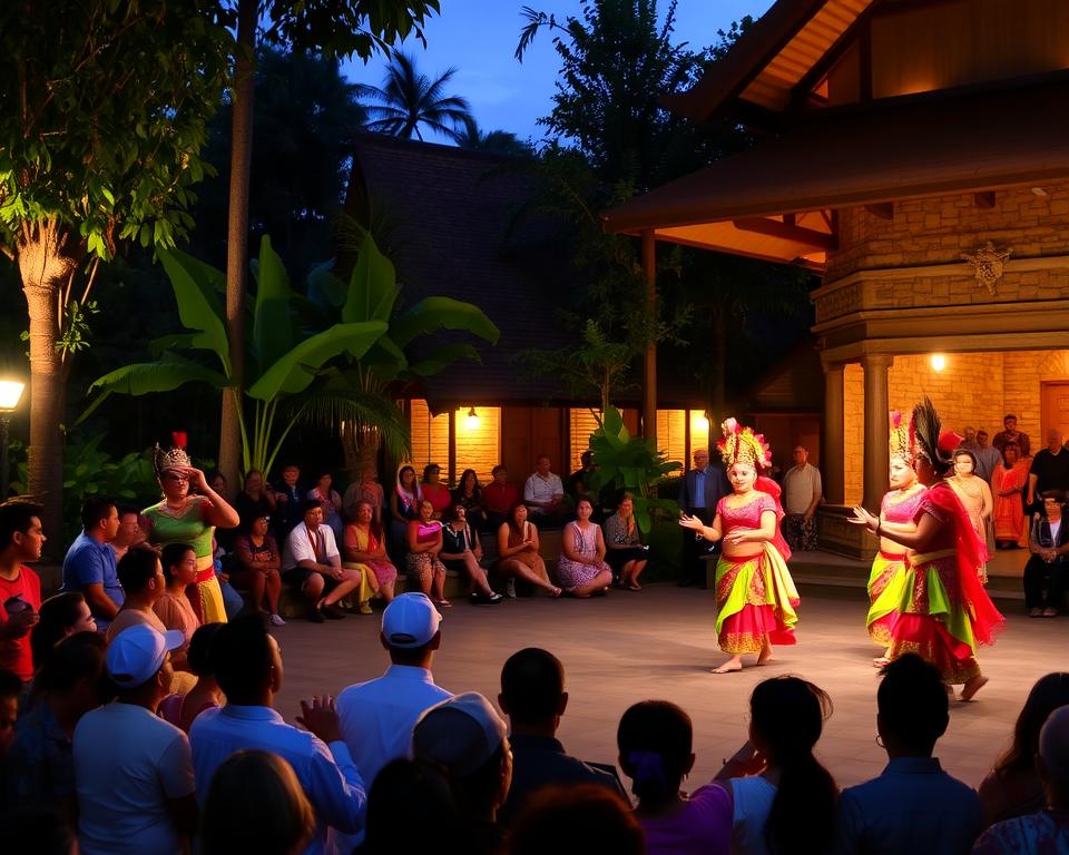 What time is the dance at Ubud Palace?