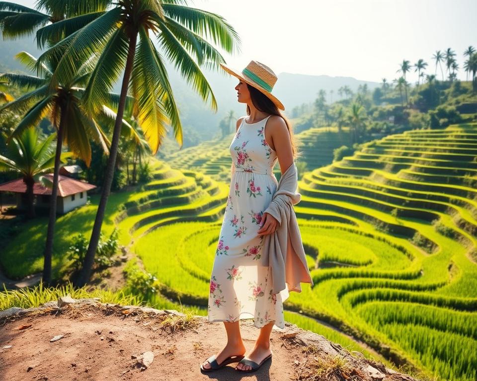 What to wear to a Tegalalang rice terrace?