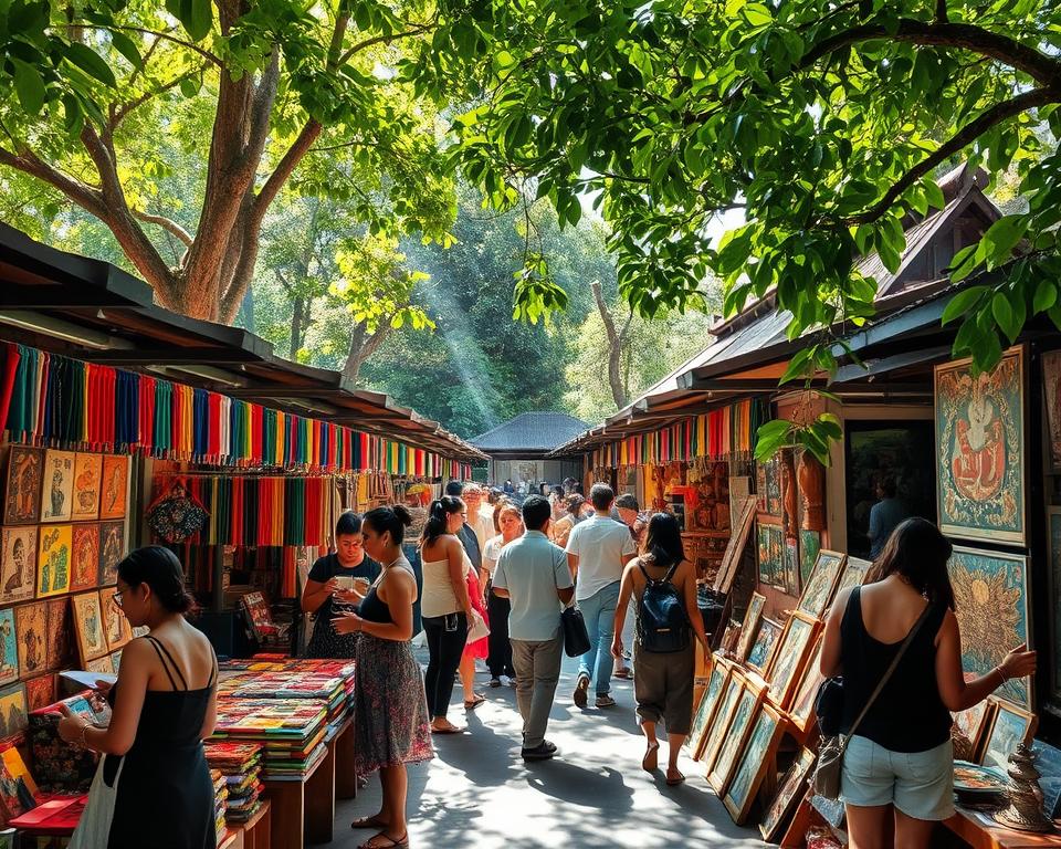 When do vendors offer the best prices at Ubud Art Market?