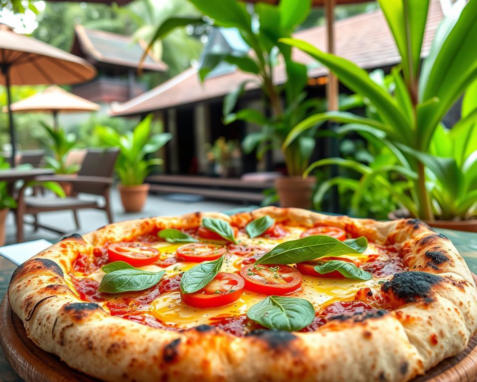 Where can I find authentic Italian pizza in Ubud?