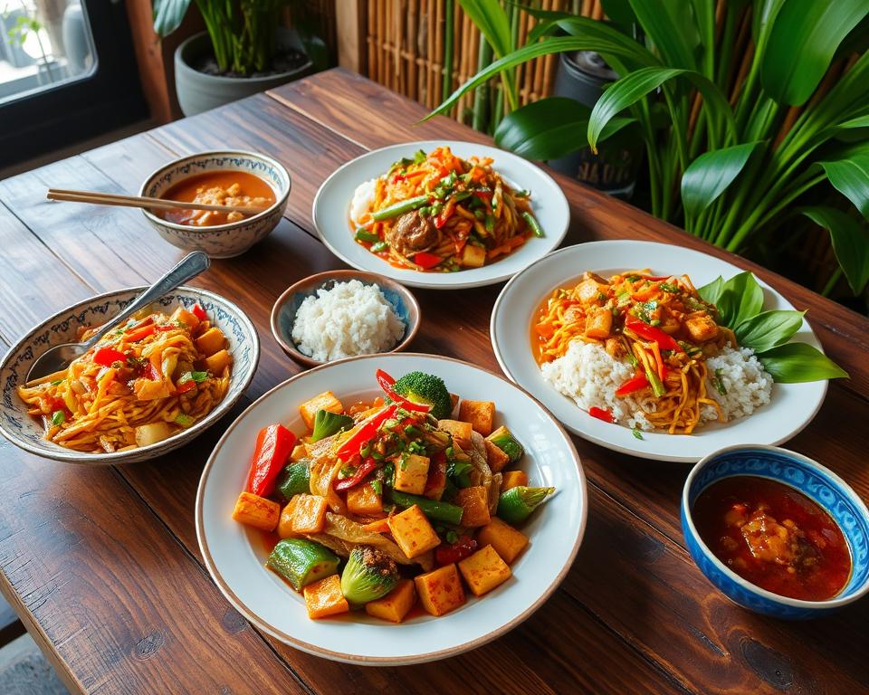 Which Chinese restaurant in Ubud has the best vegan menu?