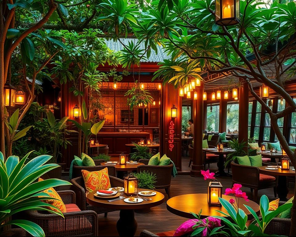 Which Indian restaurants in Ubud are known for their ambiance?