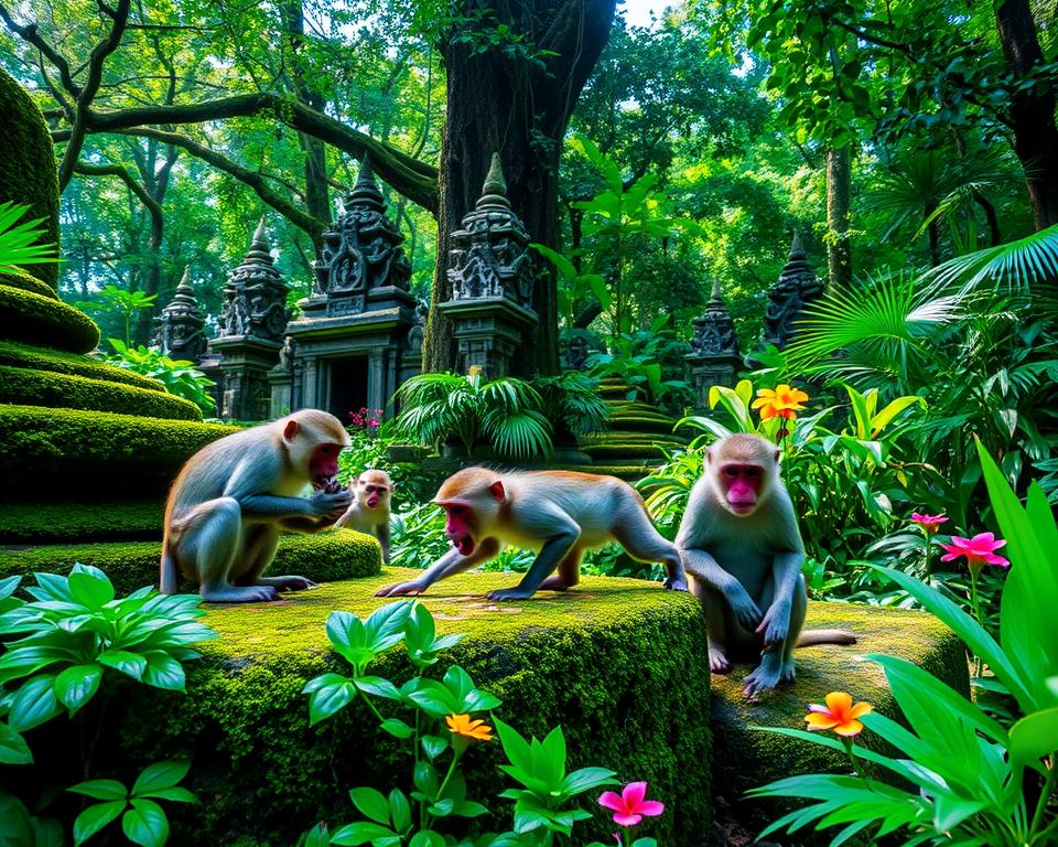 Wildlife in Ubud Monkey Forest