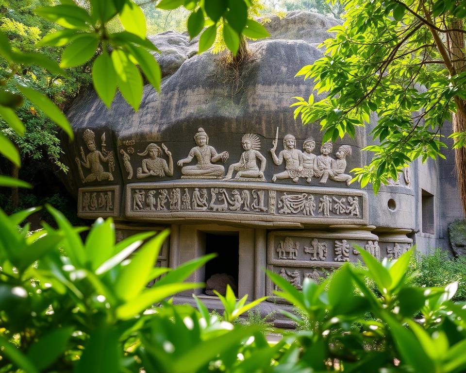 Yeh Pulu Rock Carvings