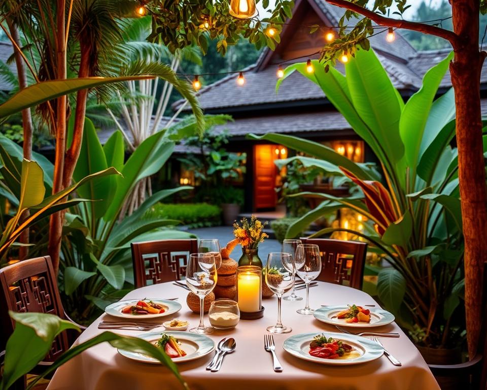 alfresco dining in Ubud