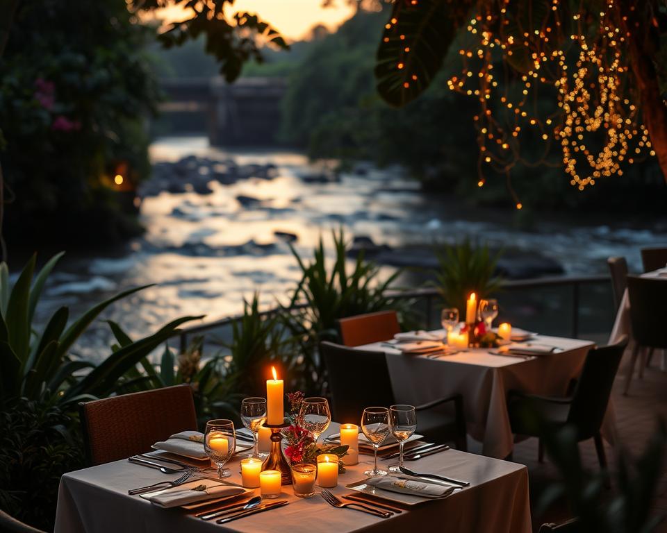 candlelit dinners Ayung River