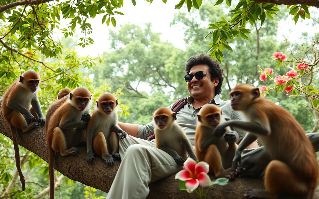 celebrity visits to the Sacred Monkey Forest