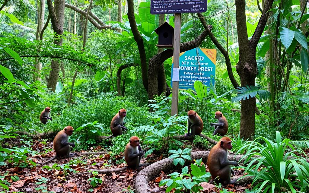 environmental sustainability practices in the Sacred Monkey Forest