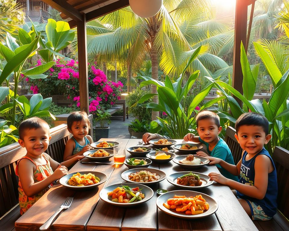 family-friendly dining in Ubud