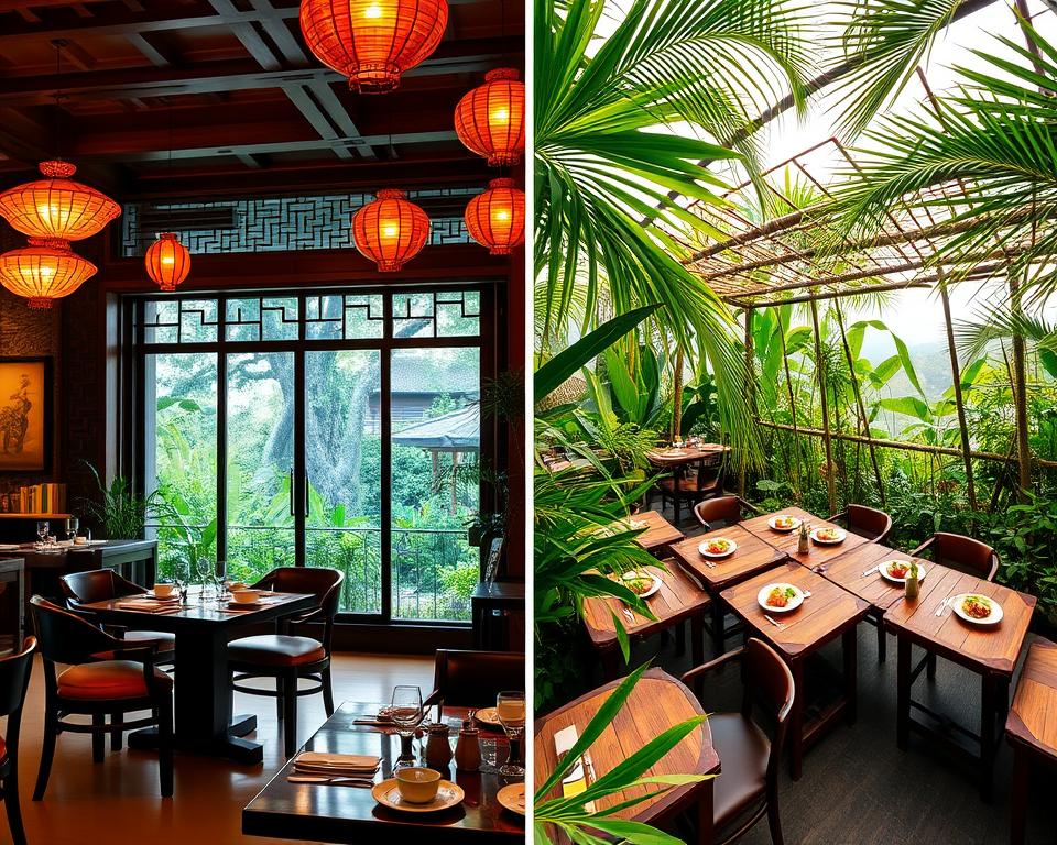 indoor vs outdoor dining experiences Ubud