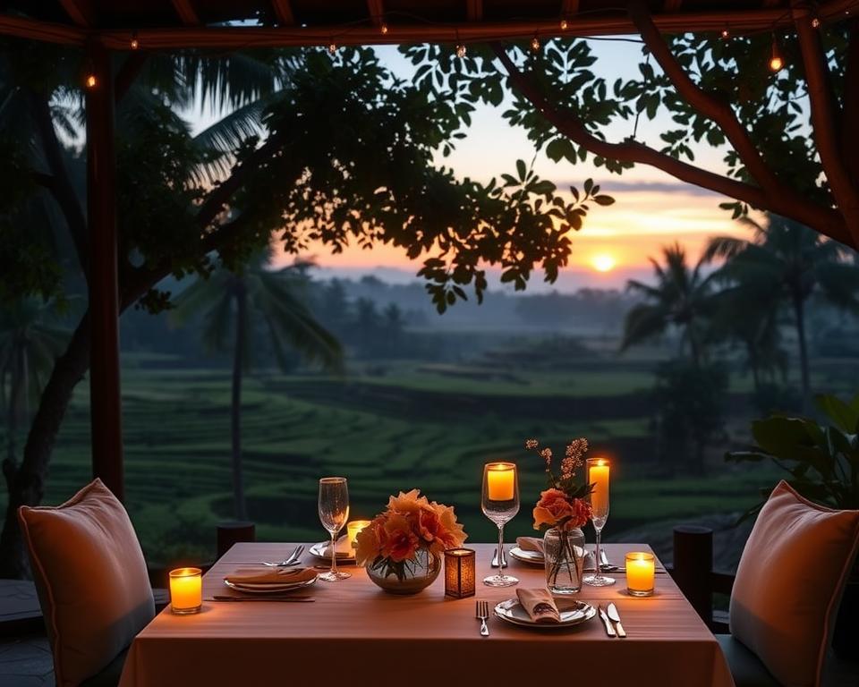 intimate dining experience in Ubud