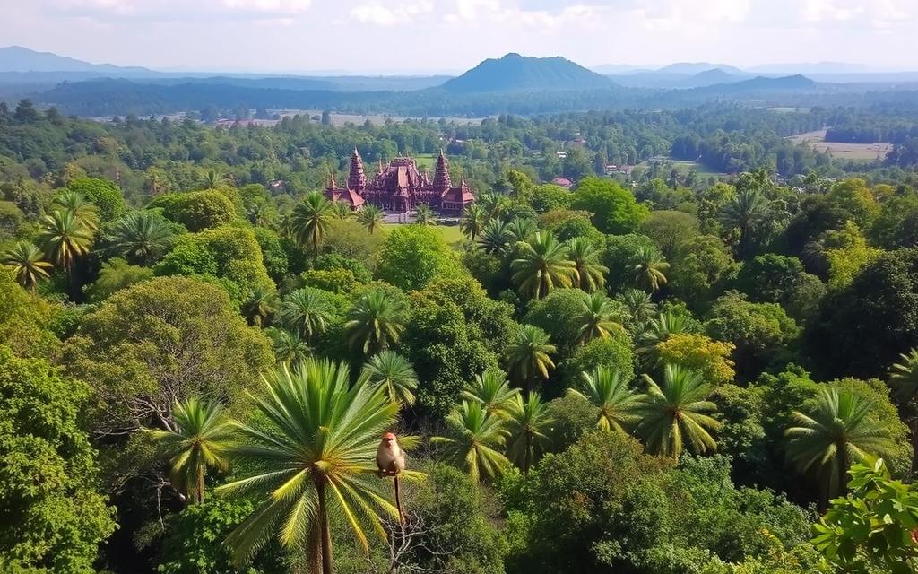 location of the Sacred Monkey Forest